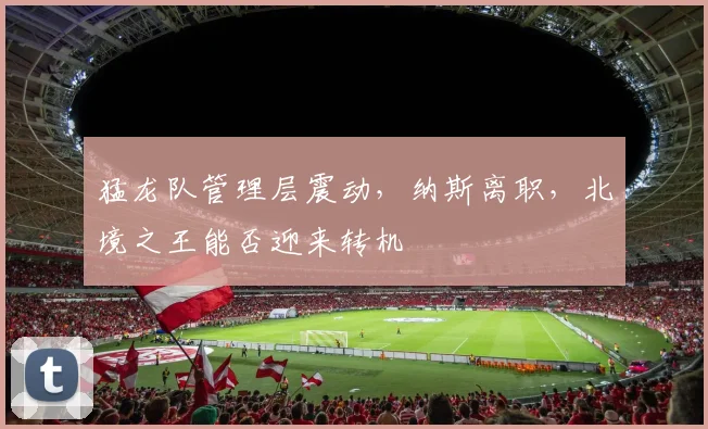 猛龙队管理层震动，纳斯离职，北境之王能否迎来转机